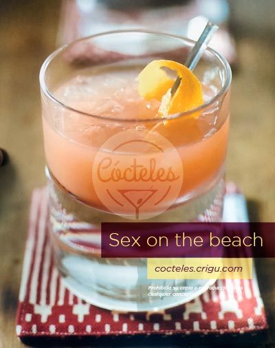 Sex on the beach: Cóctel con Vodka